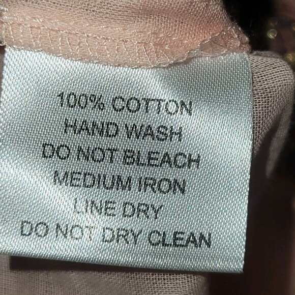 Shiraleah Chicago Women's Soft Pink Cover Up Beach Cruise Vacation Cotton OSFM - Picture 8 of 8